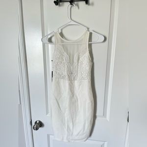 Lulus White Lace Skater Dress